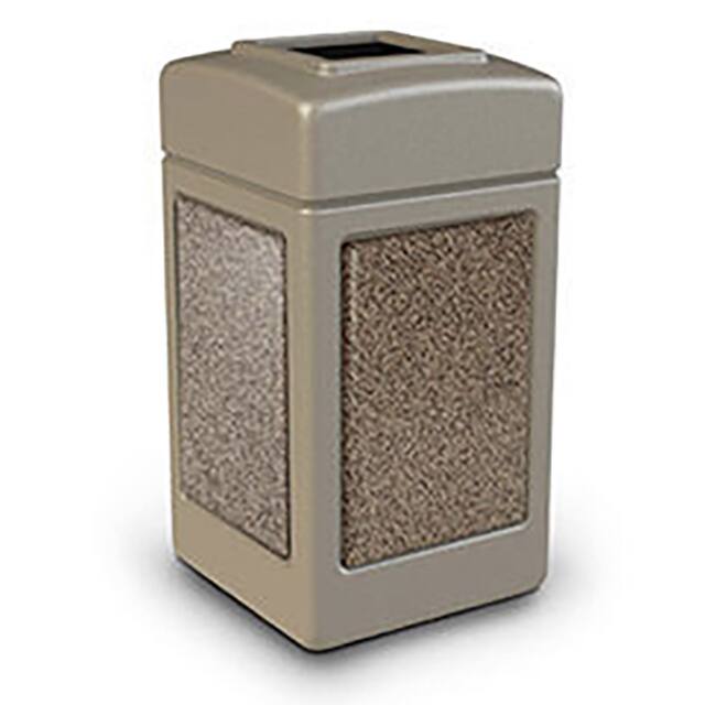 720315 42 GAL. SQUARE WASTE RECEPTACLE,