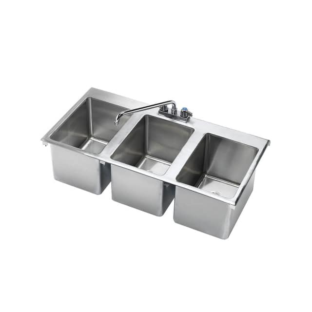 HS-3819 36X18" THREE COMPARTMENT DROP-IN