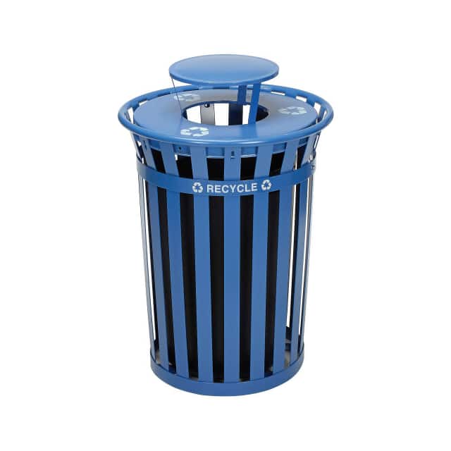 261850BL 36 GAL. OUTDOOR STEEL RECYCLING