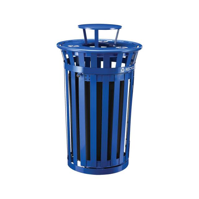261943BL 36 GAL. OUTDOOR STEEL RECYCLING