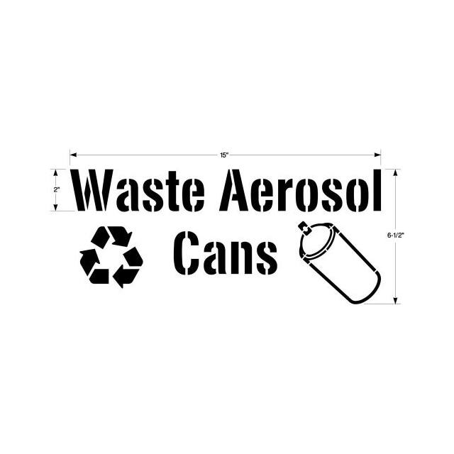B2254491 WASTE AEROSOL CANS STENCIL FOR C