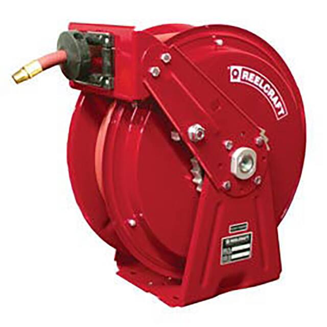 DP7850 OMP DUAL PEDESTAL REEL, OIL W/HOSE,
