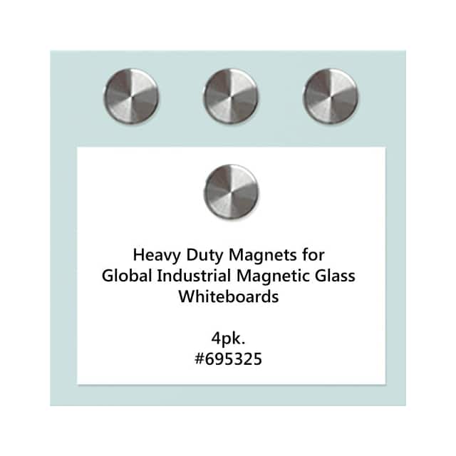 695325 STEEL MAGNETS, SILVER, 3/8 X 3/8