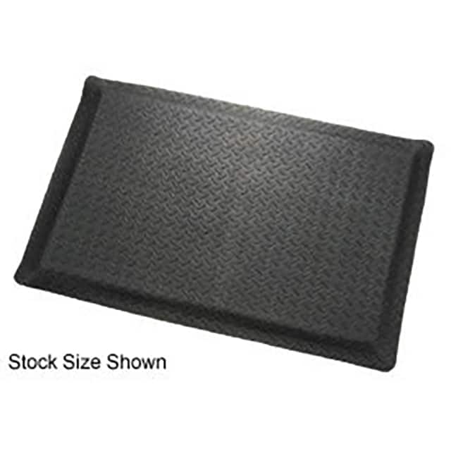 607020BK DIAMOND PLATE ERGONOMIC MAT, 3'W