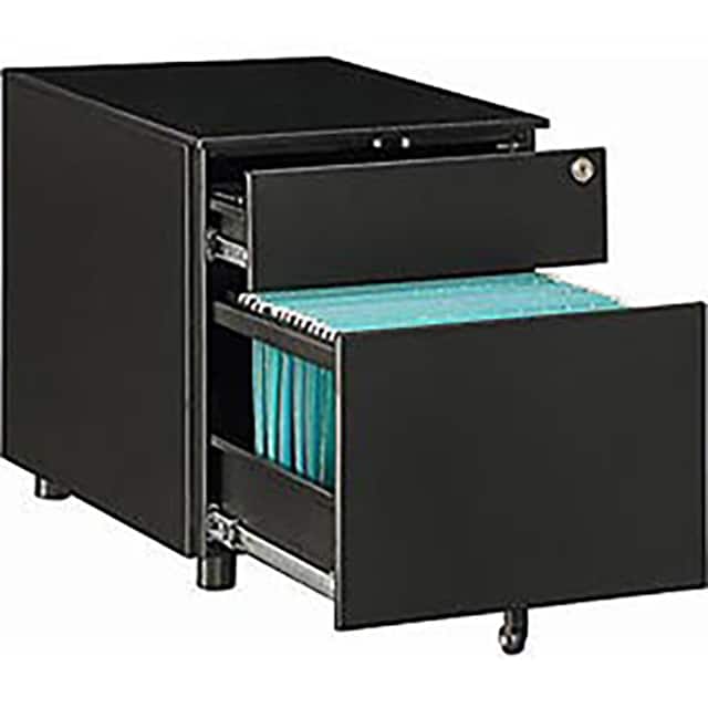 694950 2 DRAWER PEDESTAL, BLACK