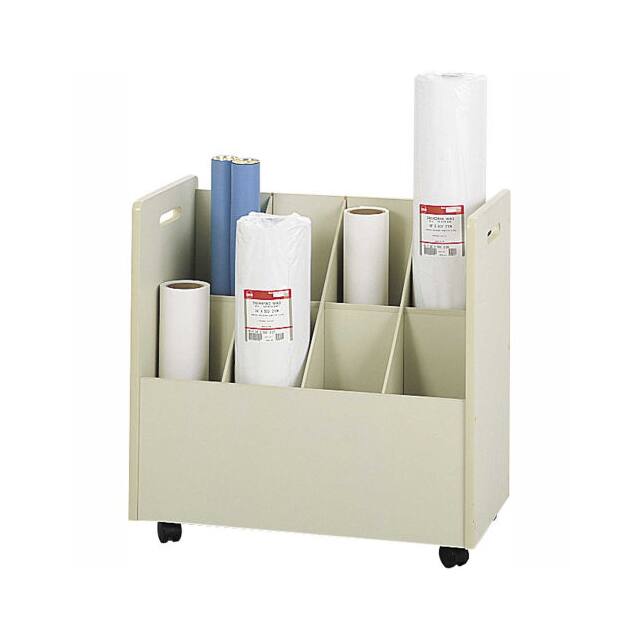 3045 MOBILE ROLL FILE, 8 COMPARTMENT