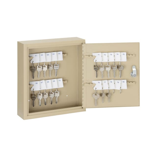 493319 KEY CABINET, 60 KEYS, 10-1/2X3X1