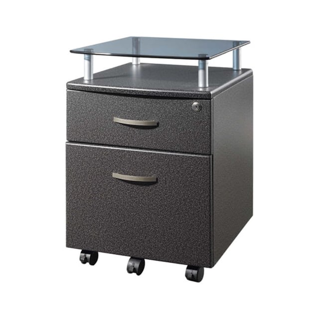 RTA-S06-GPH06 ROLLING GLASS TOP FILE CABINET,