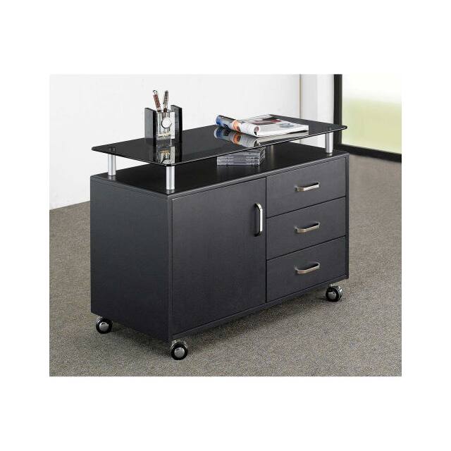 RTA-S10-GPH06 DELUXE ROLLING GLASS TOP STORAGE