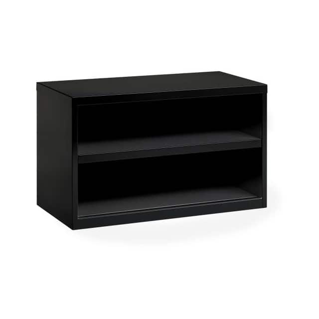24220 36" LOW OPEN CREDENZA, BLACK