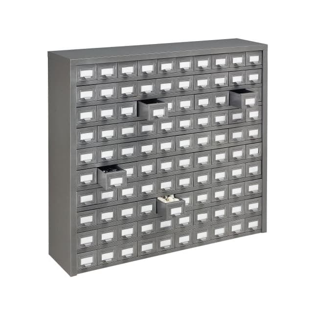986102 100 DRAWER CABINET, STEEL, 36X9X