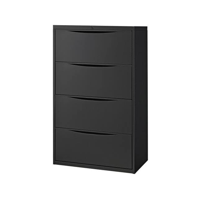 LF-30-4D-BLACK 30"W PREMIUM LATERAL FILE CABINE