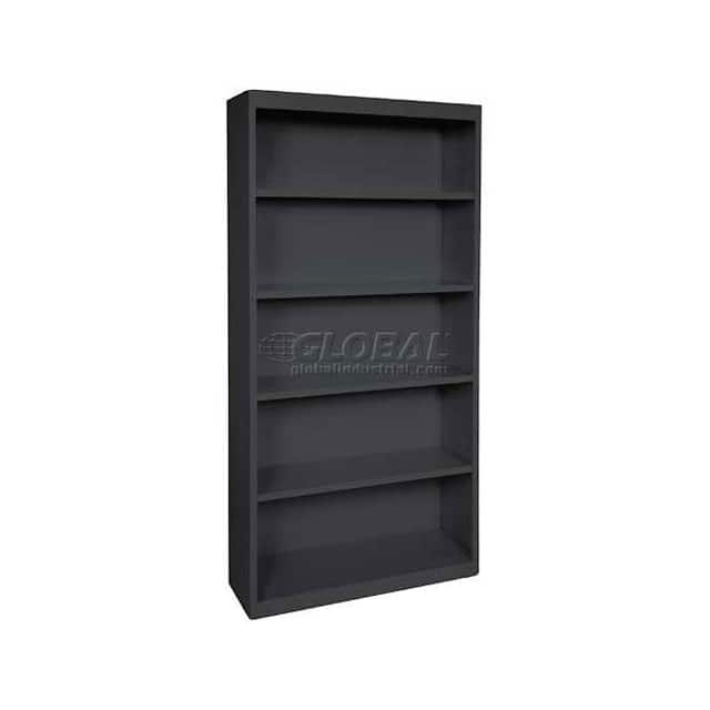 B508106 STEEL BOOKCASE 4-SHELF 46W X 18"