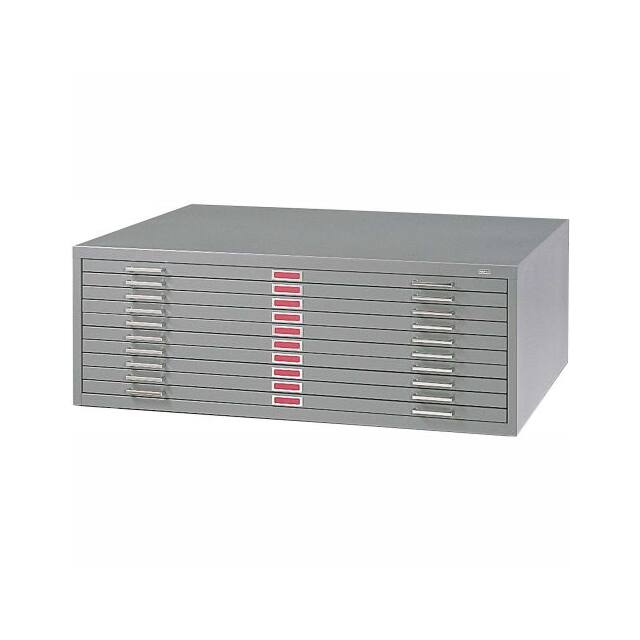 4986GR 10-DRAWER STEEL FLAT FILE FOR 30
