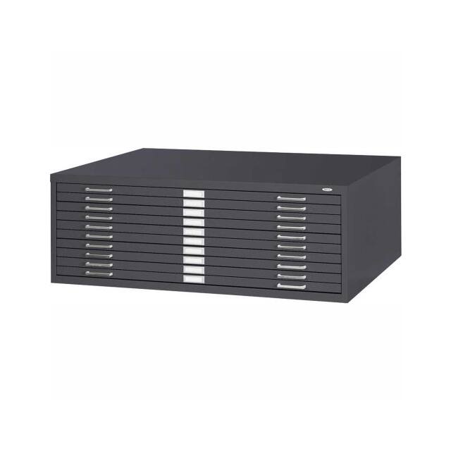 4986BL 10-DRAWER STEEL FLAT FILE FOR 30