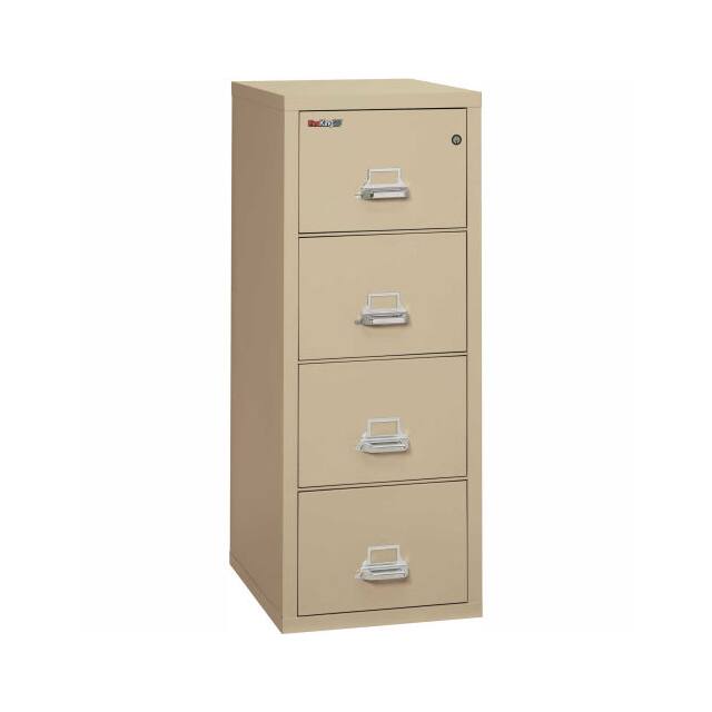 4\2125CPA FIREPROOF 4 DRAWER VERTICAL FILE