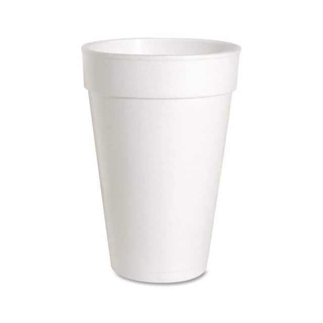 GJO58554 HOT/COLD FOAM CUPS, 16 OZ., WHIT