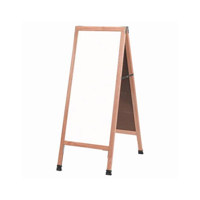 A-35 SOLID OAK A-FRAME SIDEWALK MARKE