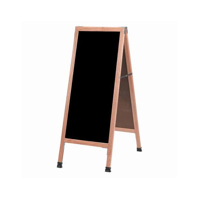 A-3P SOLID OAK A-FRAME SIDEWALK ACRYL
