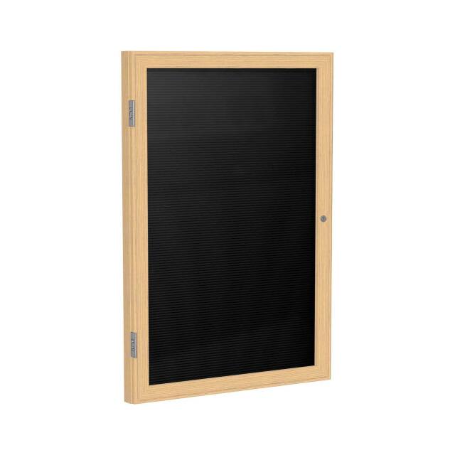 PW12418B-BK 1 DOOR ENCLOSED FLANNEL LETTER B