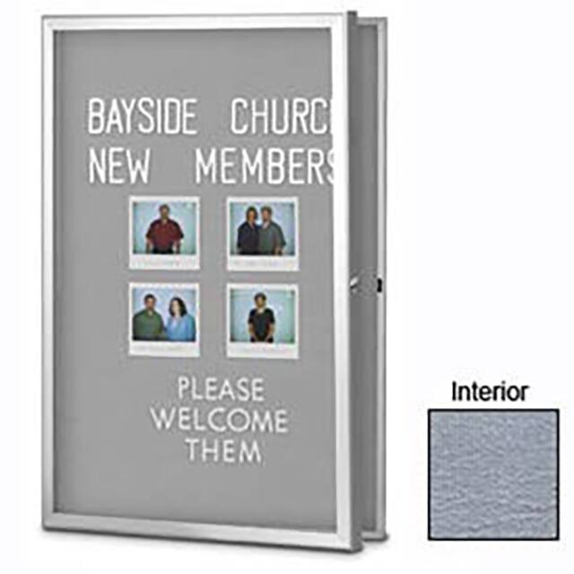 UVRDS23EZ-GREY-SATIN 24"W X 36"H RADIUS SLIM LINE ENC