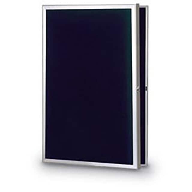 UVRDS23SL-SATIN-BLACK 24"W X 36"H SLIM STYLE RADIUS FR
