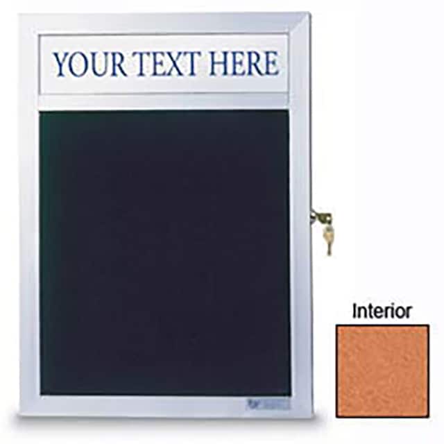 UV501SCH-SATIN-CORK 18"W X 24"H SLIM STYLE ENCLOSED