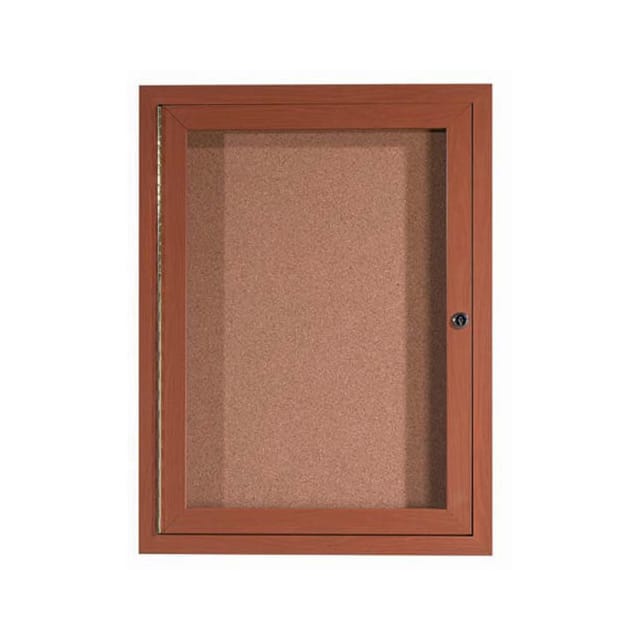 ODCCO2418R 1 DOOR ALUMINUM FRAME WOOD LOOK,