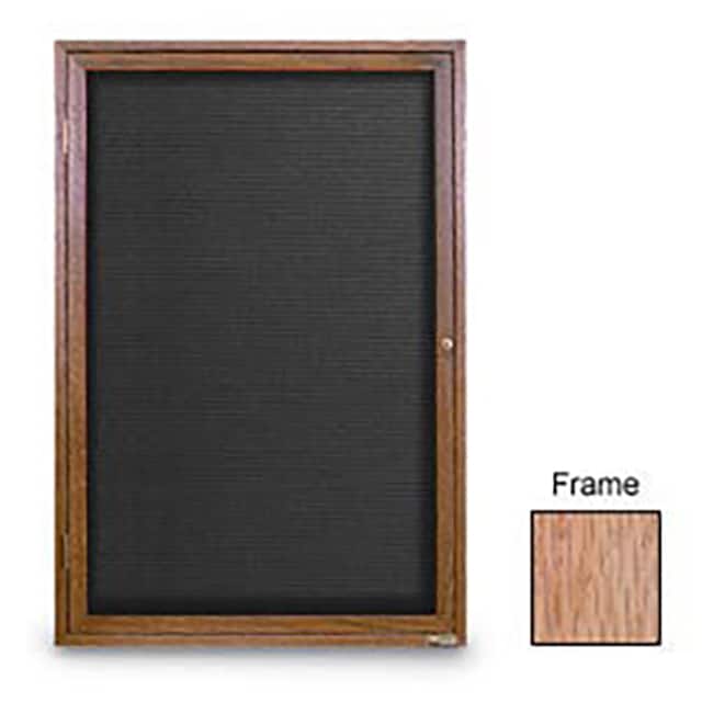 UV2620O-LTOAK-BLACK 18"W X 24"H 1-DOOR INDOOR WOOD E