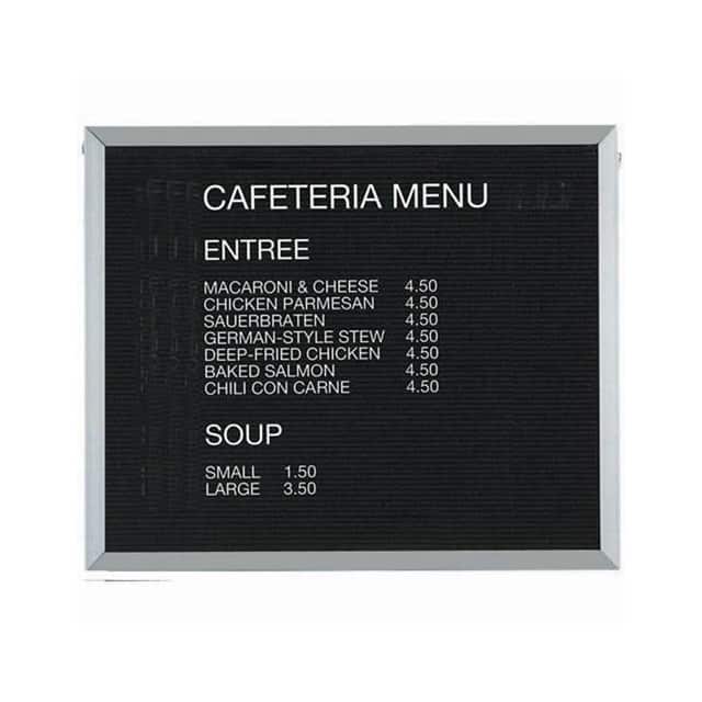 BOFD3036 ALUMINUM FRAMED LETTER BOARD MES