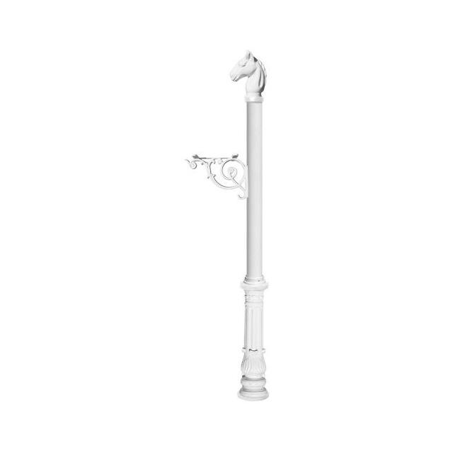 LPST-701-WHT LEWISTON EQUINE POST ONLY W/BRAC