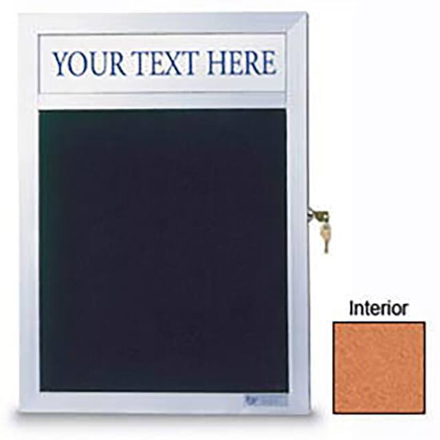 UV503SCH-SATIN-CORK 30"W X 36"H SLIM STYLE ENCLOSED