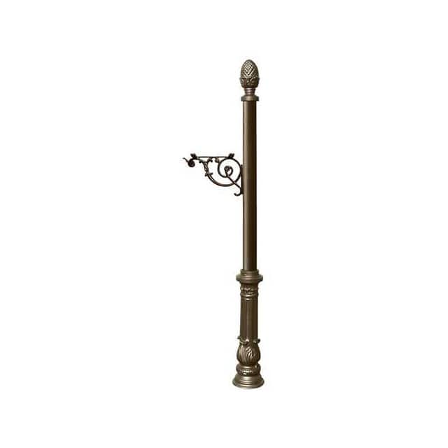 LPST-703-BZ LEWISTON POST, DECORATIVE ORNATE