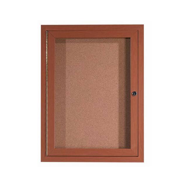 ODCCO3624R 1 DOOR ALUMINUM FRAME WOOD LOOK,