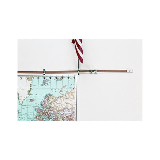 522H MAP RAILS, SET OF 6, 96"W X 1"H