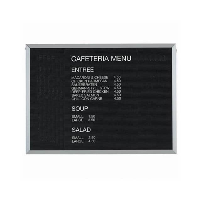 BOFD3648 ALUMINUM FRAMED LETTER BOARD MES