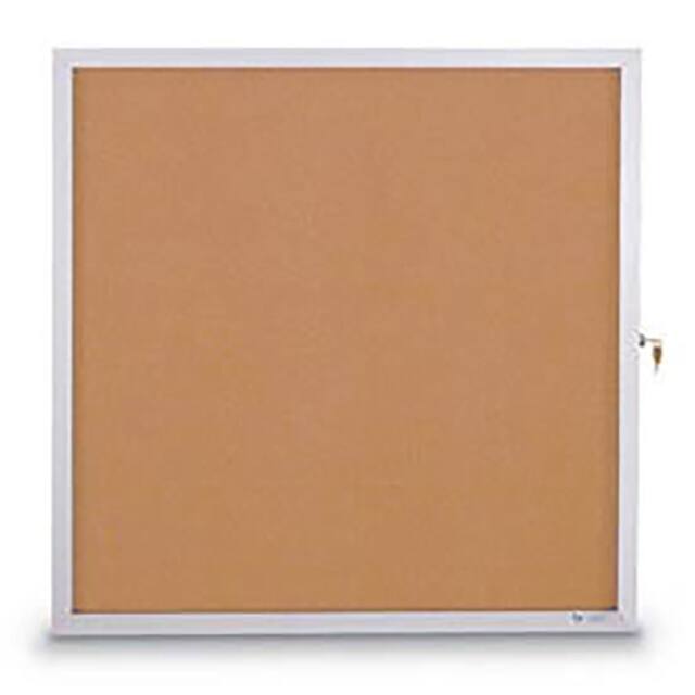 UV504SC-SATIN-CORK 36"W X 36"H SLIM STYLE ENCLOSED