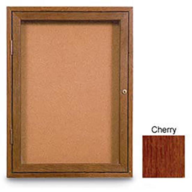 UV100WI-CHERRY-CORK 18"W X 24"H 1-DOOR ILLUMINATED C