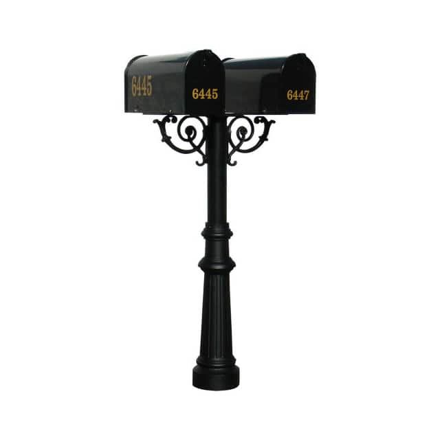 HPWS2-800-E1 THE HANFORD TWIN POST, FLUTED BA