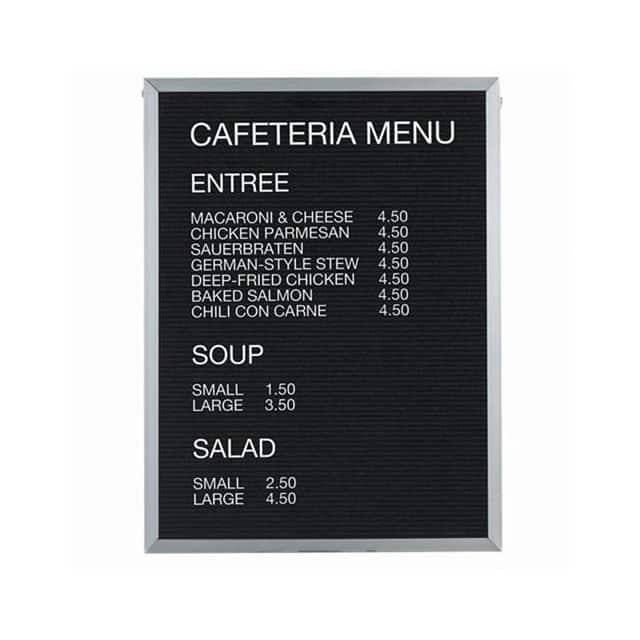 BOFD4836 ALUMINUM FRAMED LETTER BOARD MES