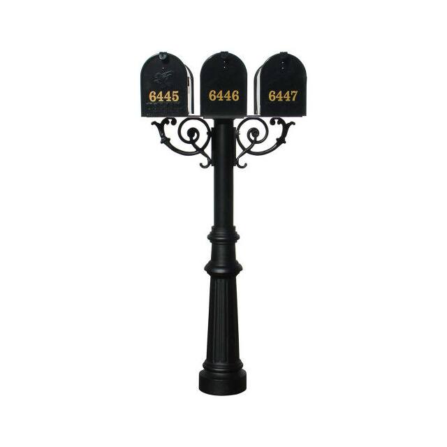 HPWS3-800-E1 THE HANFORD TRIPLE POST, FLUTED