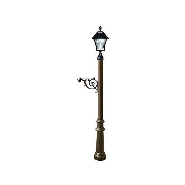 LPST-800-SL-BZ LEWISTON POST, DECORATIVE FLUTED