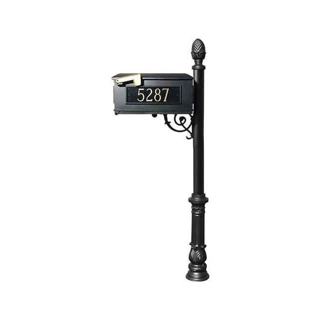 LMC-703-BL LEWISTON MAILBOX W/POST, ORNATE