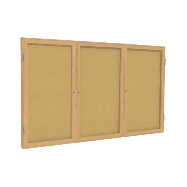 PW33672K 3 DOOR ENCLOSED BULLETIN BOARD,