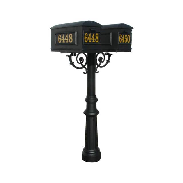 HPWS2-800-LM THE HANFORD TWIN POST, FLUTED BA
