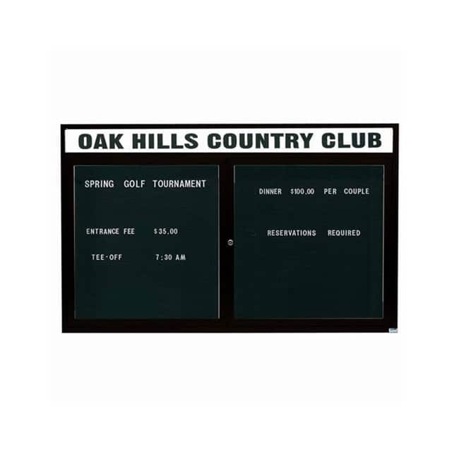 ADC3660BK 2 DOOR LETTER BOARD CABINET POWD