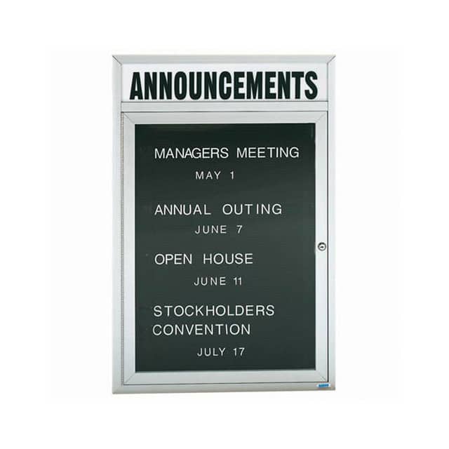 OADC4836H 1 DOOR ENCLOSED LETTER BOARD CAB