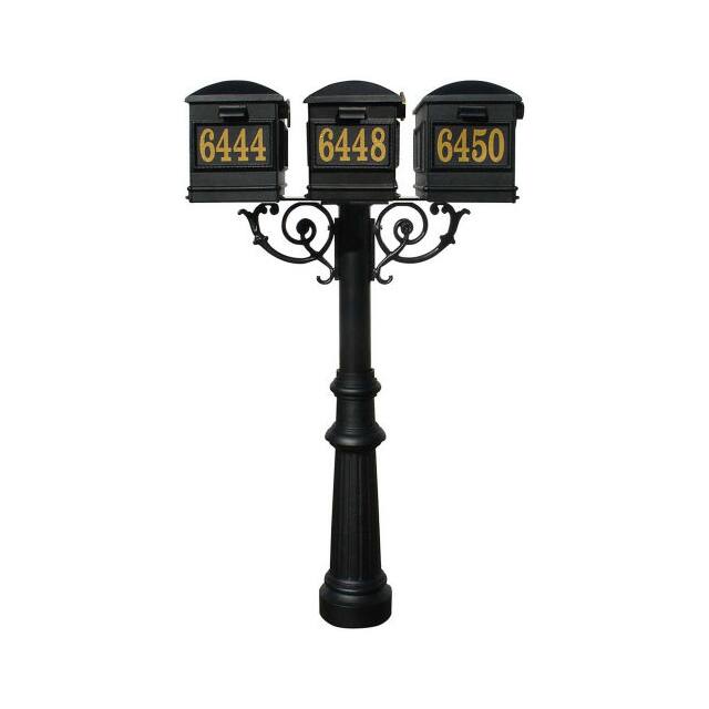 HPWS3-800-LM THE HANFORD TRIPLE POST, FLUTED