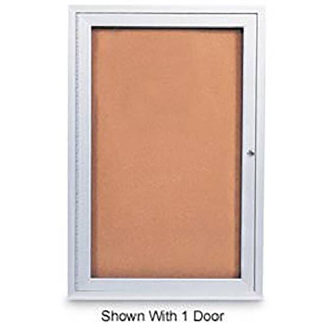 UV406-SATIN-CORK 72"W X 36"H 2-DOOR OUTDOOR ENCLO