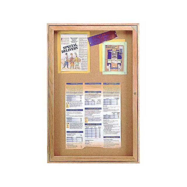 UV102W BULLETIN BOARD ONE DOOR, 36"W X